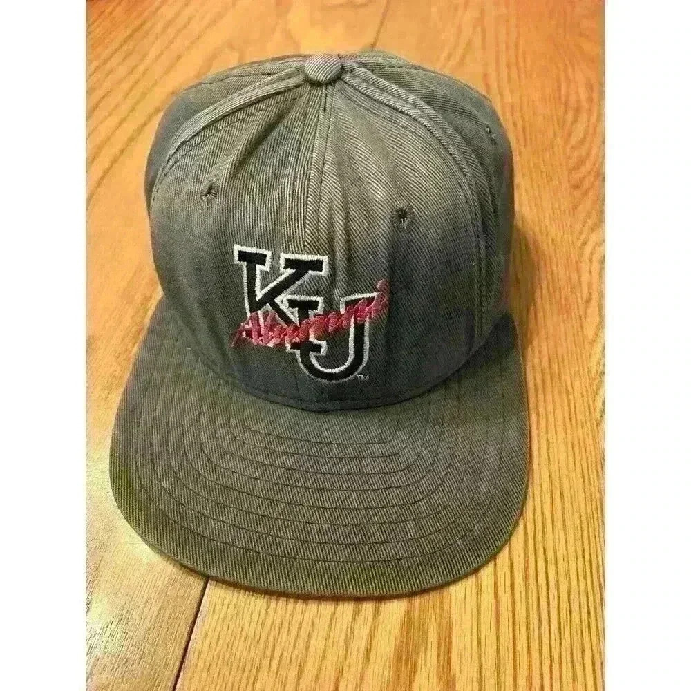 Vintage Kansas Jayhawks new era Gray ALUMNI Hat Cap